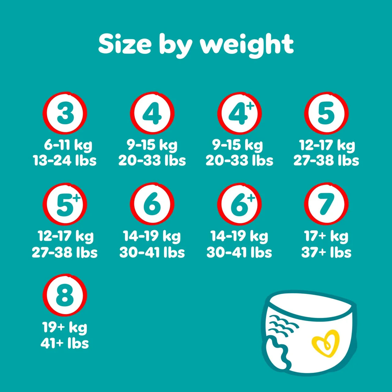 Pampers Baby-Dry Nappy Pants Size 6+ Extra Absorption Jumbo+ 52 per Pack