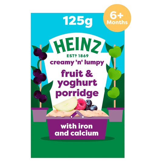 Heinz Fruit Yogurt Porridge Baby Food 6+ Months 125g