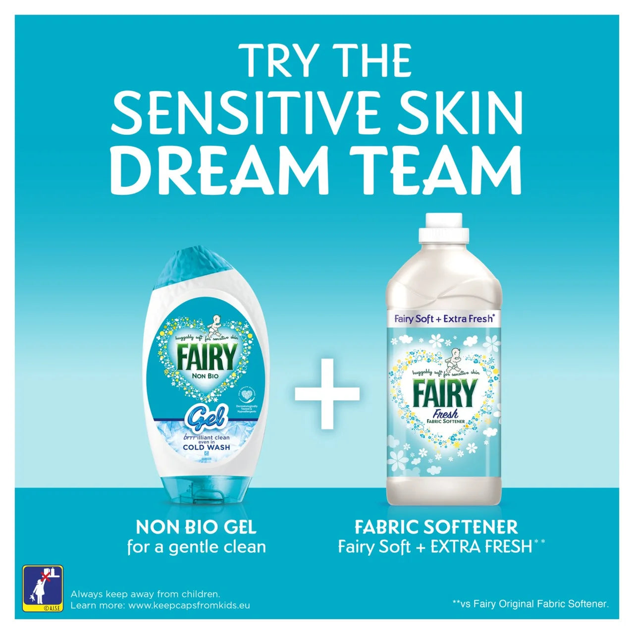 Fairy Non-Bio Washing Liquid Gel For Sensitive Skin 64 Washes 2.1L