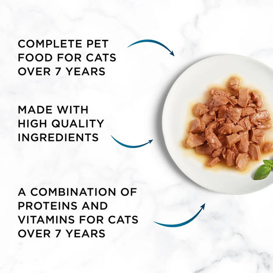 GOURMET Perle Senior 7+ Chef's Collection in Gravy Wet Cat Food 60 x 85g
