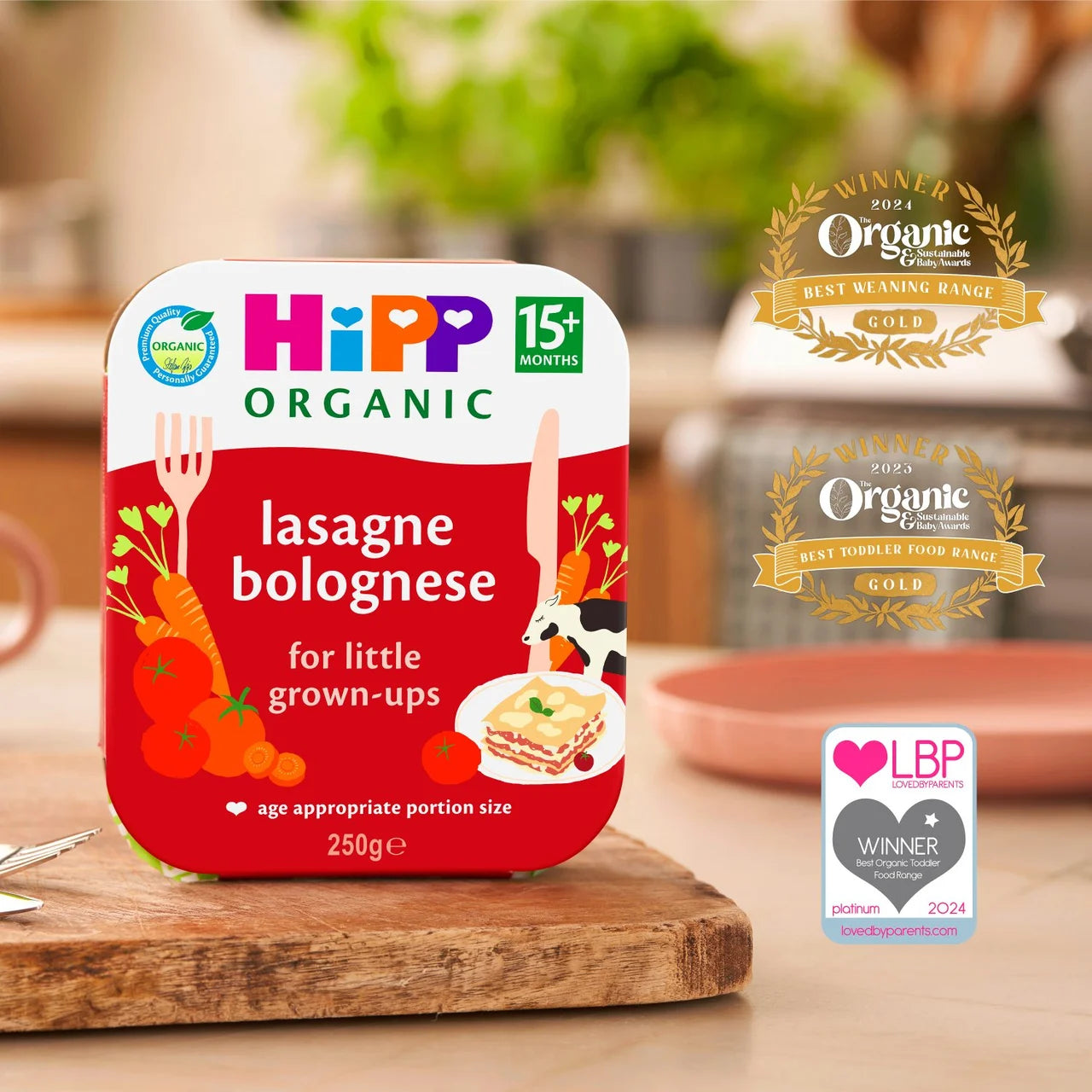 HiPP Organic Lasagne Bolognese Toddler Tray Meal 15+ Months 250g