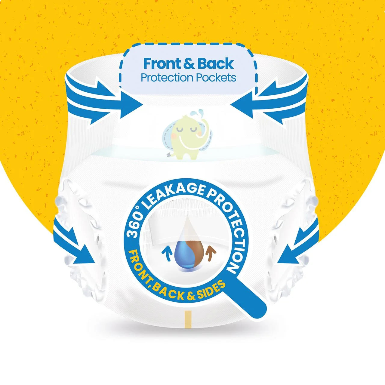 Ocado Kiddo Ultra-Dry Nappies Size 1 (2-5kg) 24 per pack