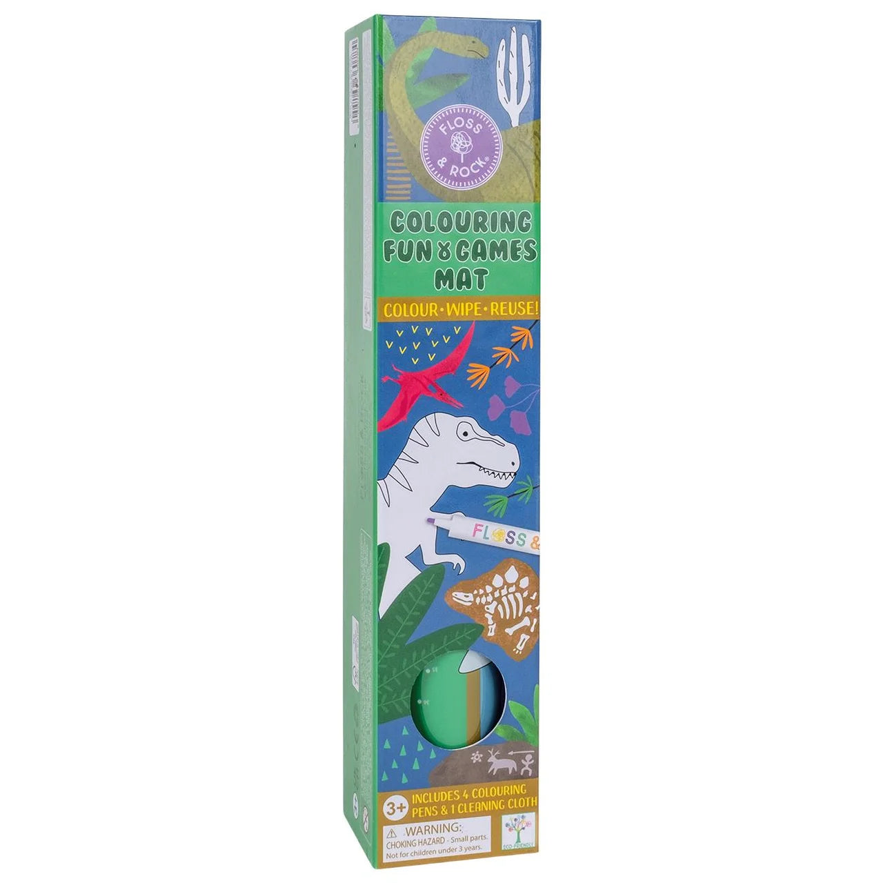Floss & Rock Reusable Activity Mat Dinosaur