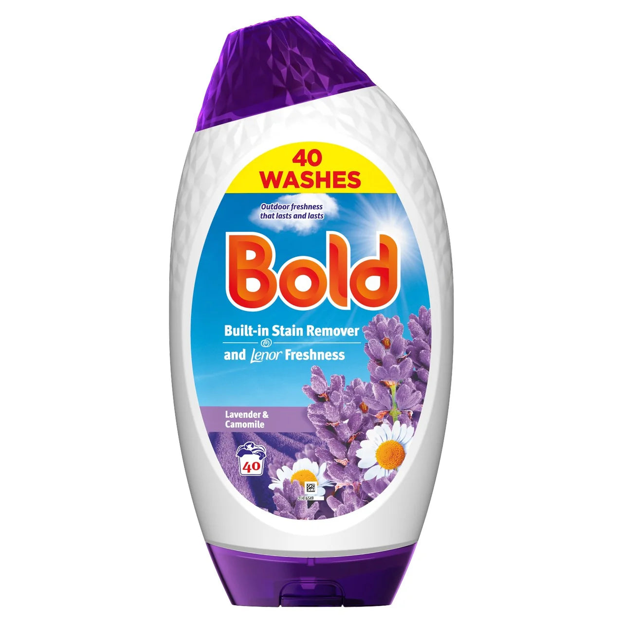 Bold 2In1 Washing Liquid Gel Lavender & Camomile 40 Washes 1320ml