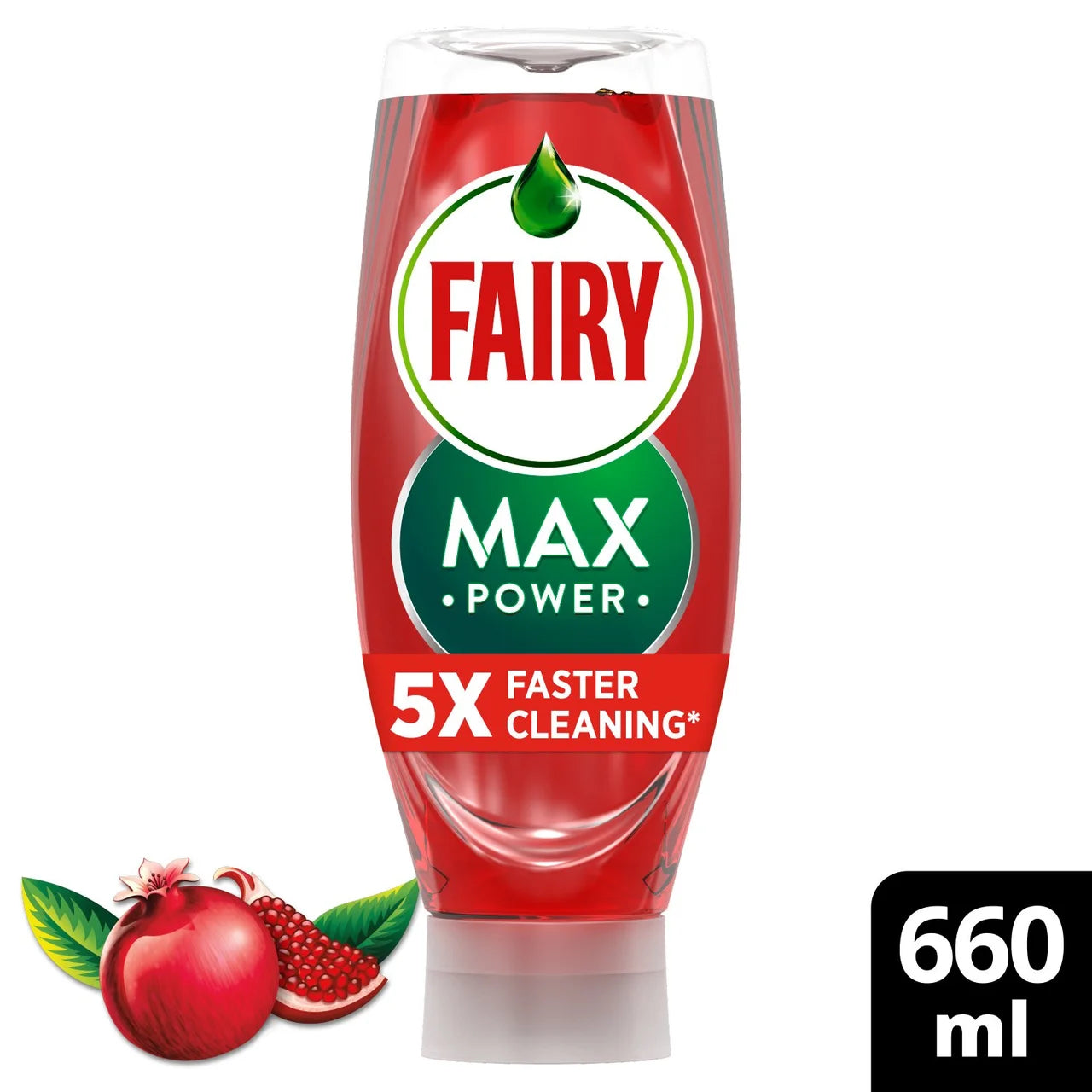 Fairy Max Power Washing Up Liquid Pomegranate 660ml
