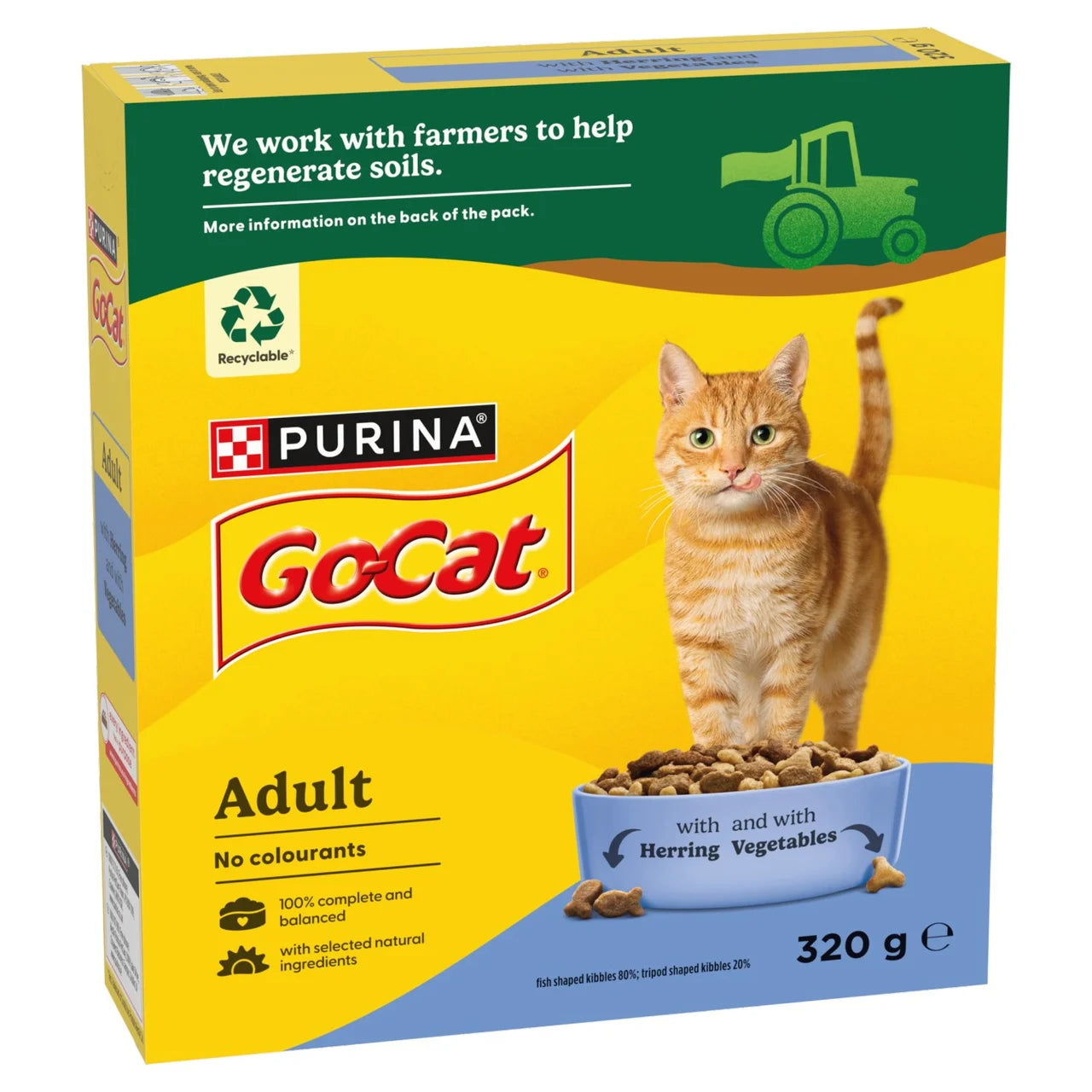 Go-Cat Herring with Vegtables Dry Cat Food 320g