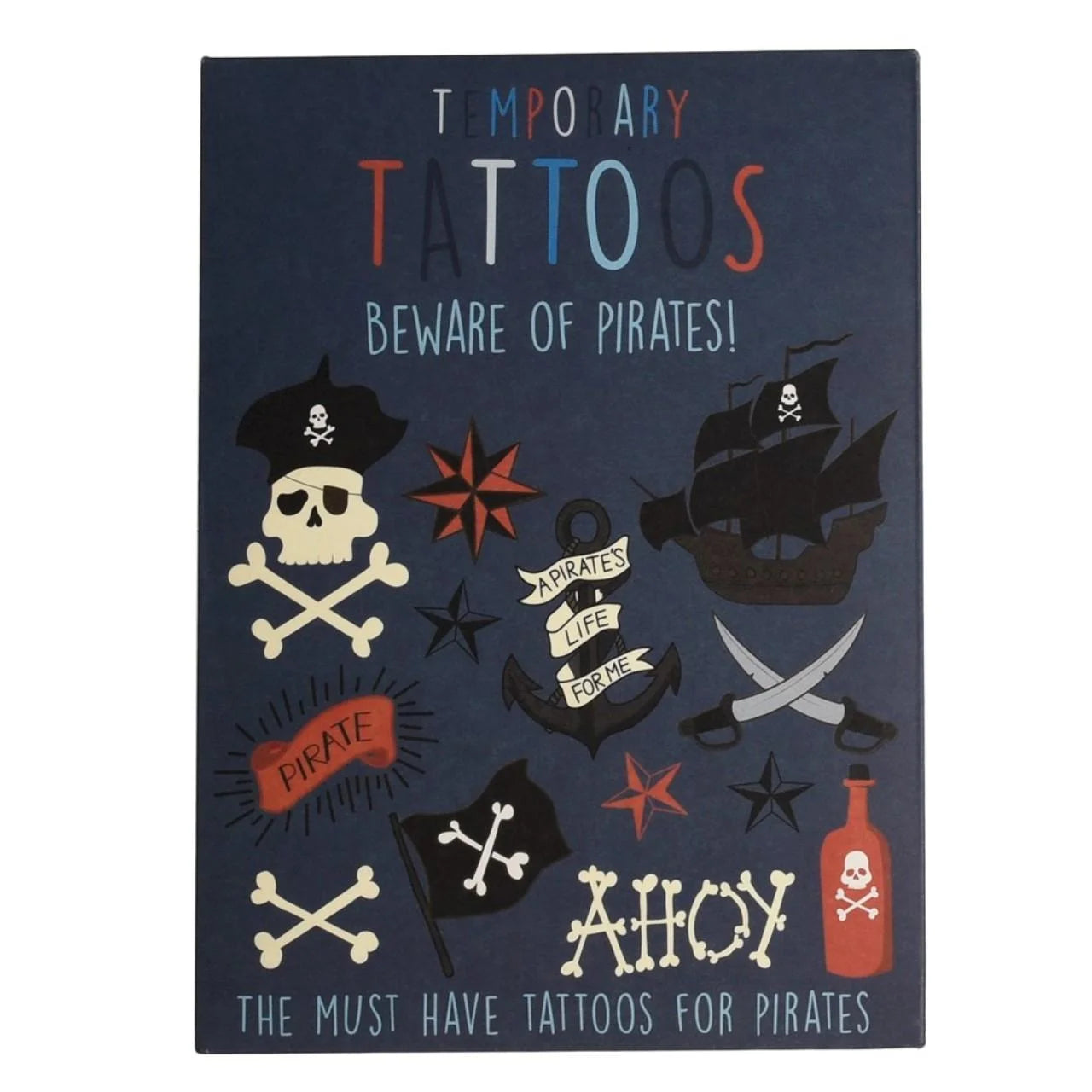Rex London Beware of the Pirates Temporary Tattoos 2 per pack
