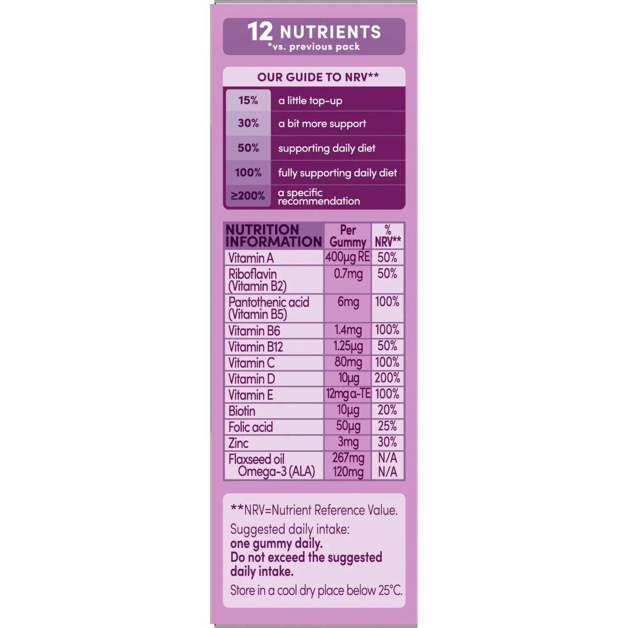 Bassetts Blackcurrant & Apple Omega 3 & Multivitamins 3-6yrs , 30 per pack
