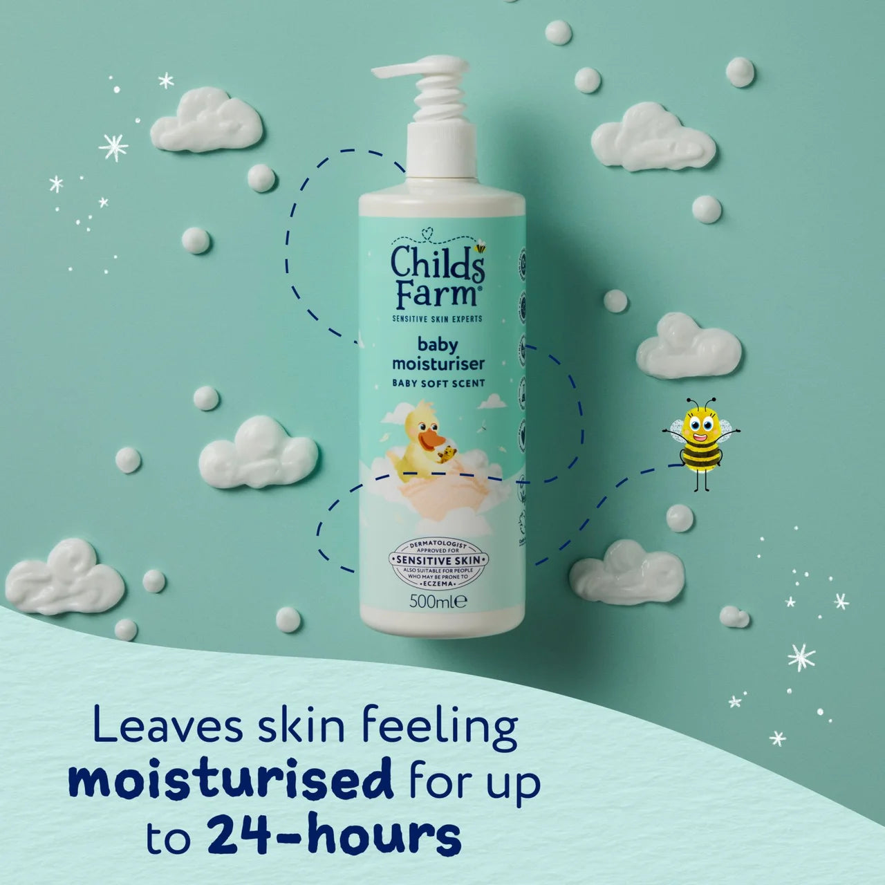 Childs Farm Baby Moisturiser, Baby Soft Scent 500ml
