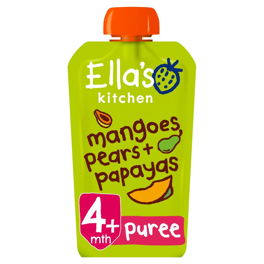 Ella's Kitchen Mango, Pear & Papaya Baby Food Pouch 4+ Months 120g