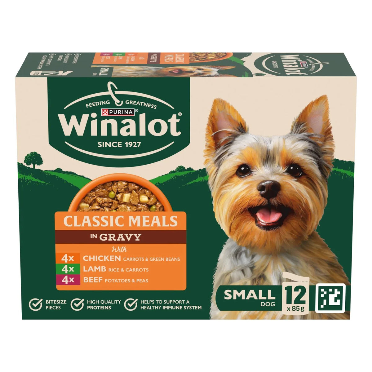 Winalot Meaty Chunks Small Dog Mixed in Gravy Wet Dog Food 12 x 85g