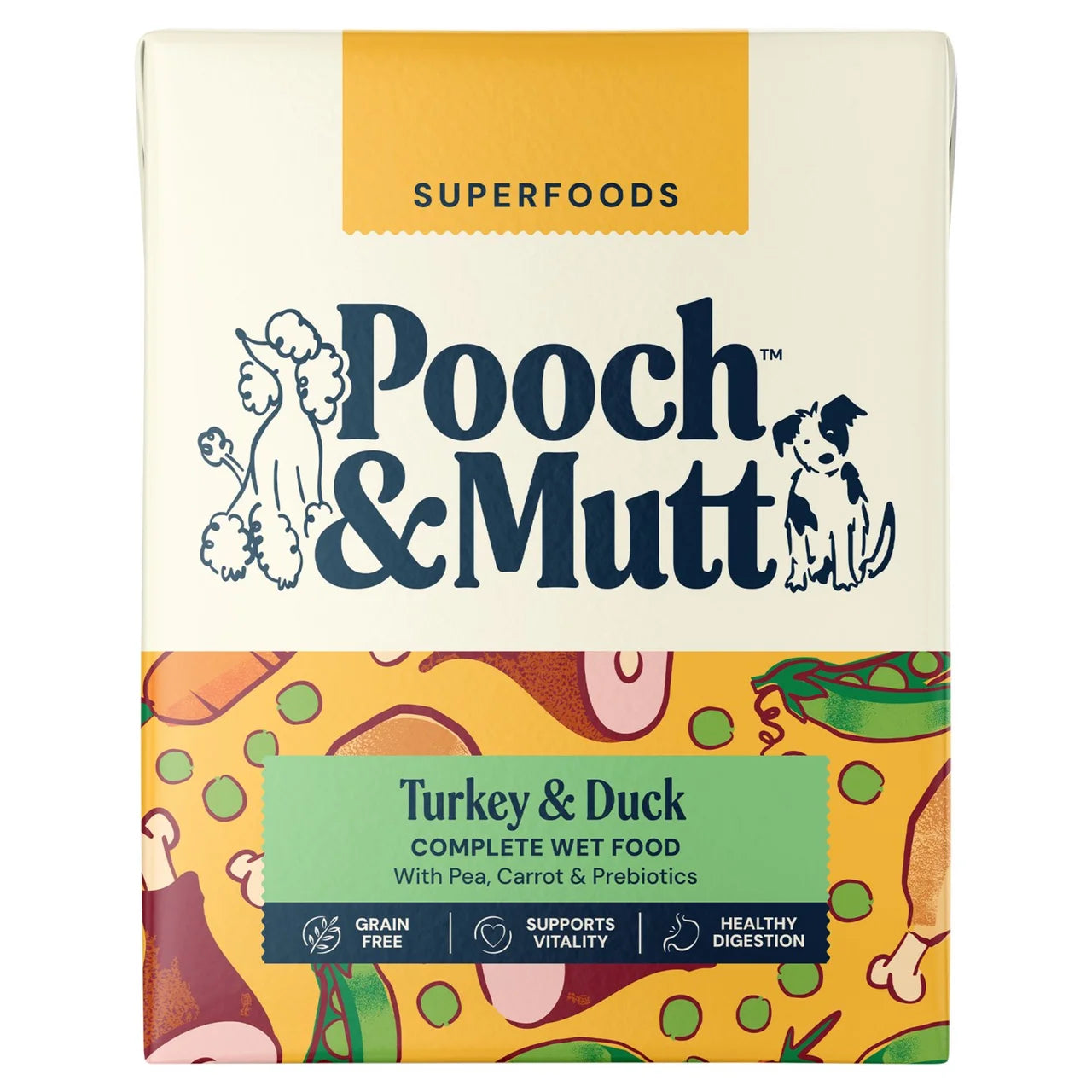 Pooch & Mutt Turkey & Duck Wet Dog Food 375g
