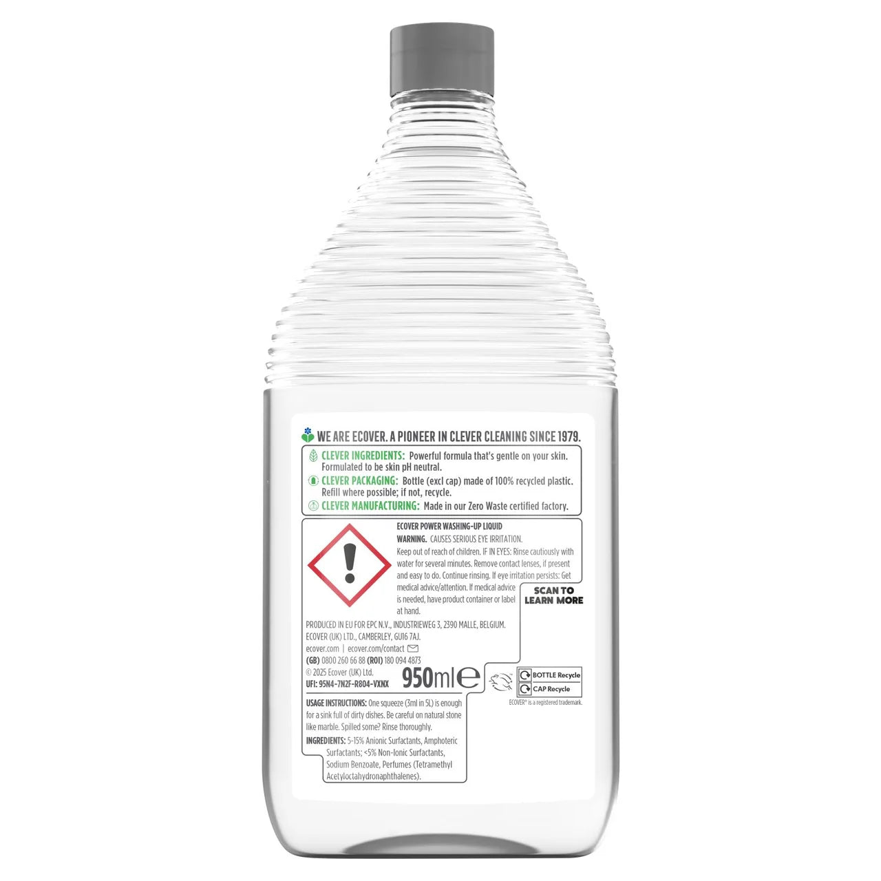 Ecover Power Washing Up Liquid 950ml