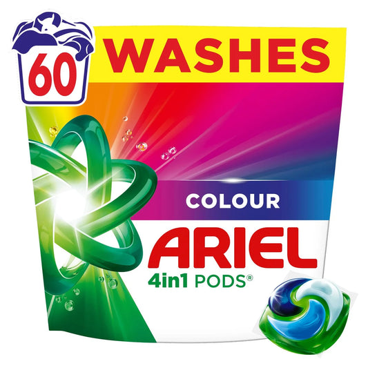Ariel Colour All in1 Pods Washing Capsules 60 Washes