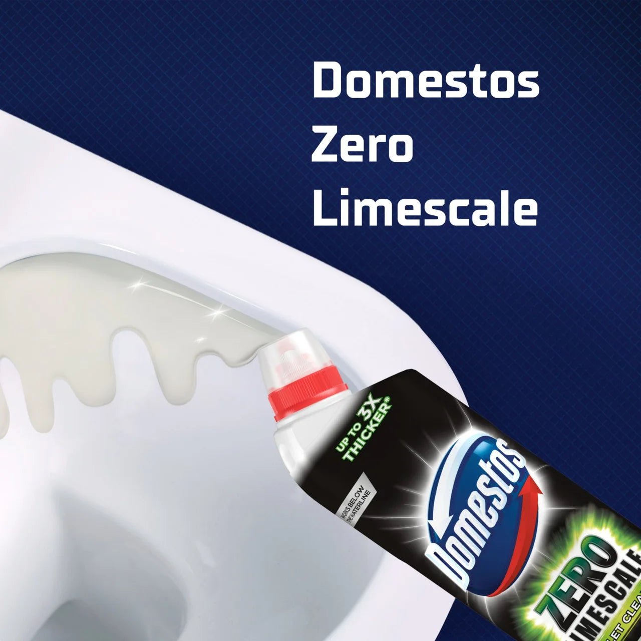 Domestos Zero Limescale Toilet Cleaner Lime 750ml