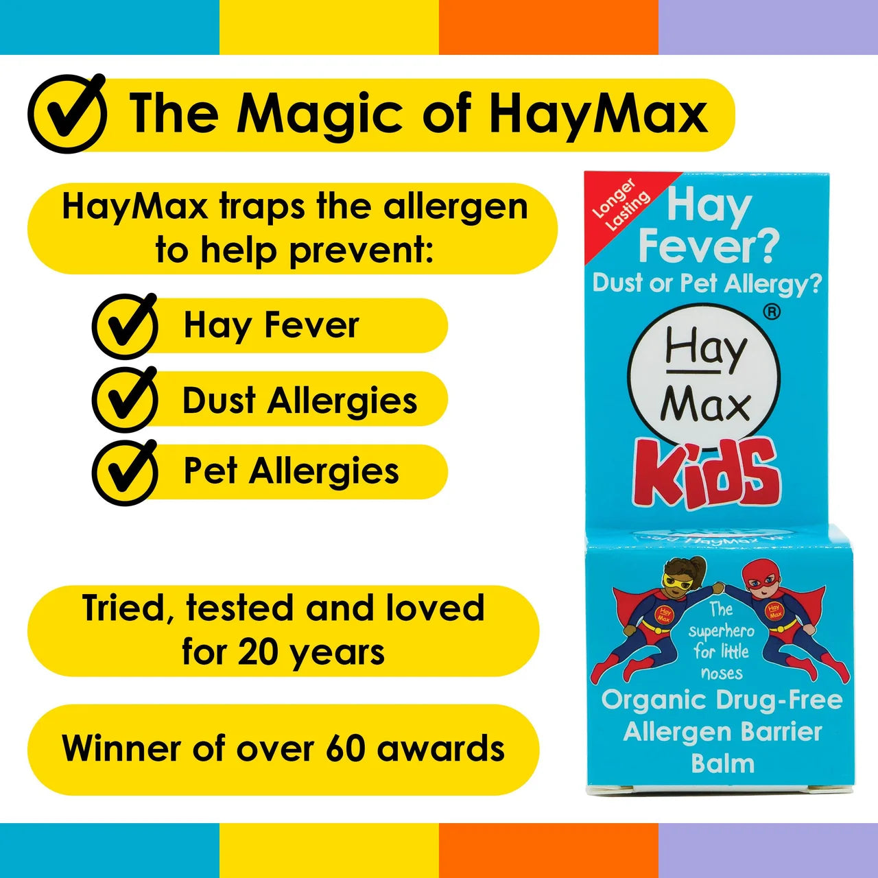 HayMax Kids Organic Allergy Barrier Balm 5ml