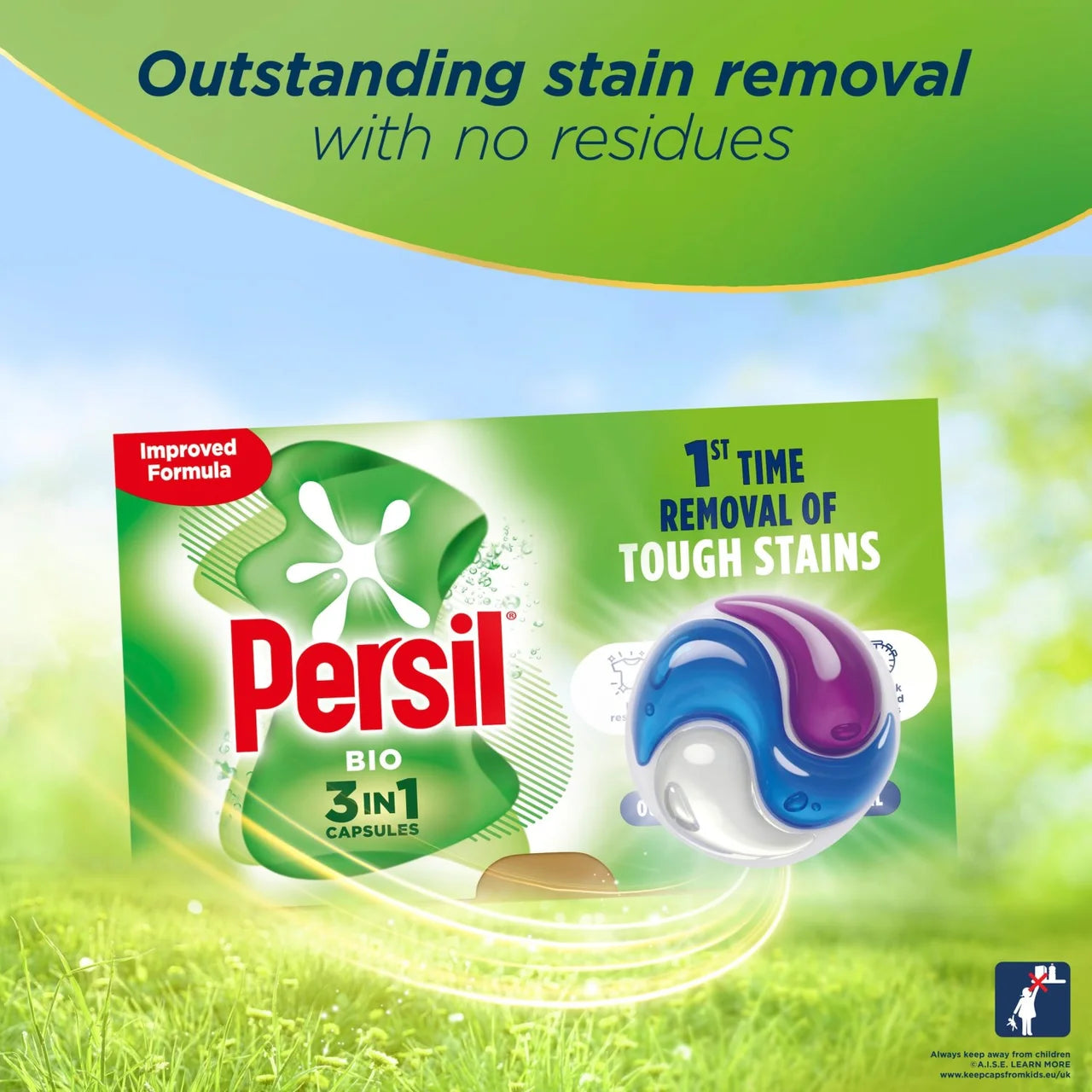 Persil Bio 3 in 1 Laundry Washing Detergent Capsules 26 Washes