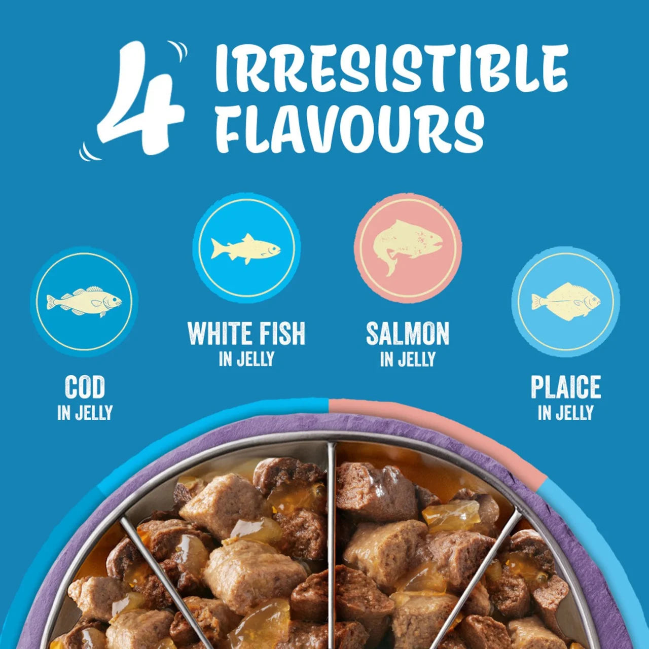 Felix Original Cat Food Fish Selection in Jelly Wet Cat Food 80 x 85g