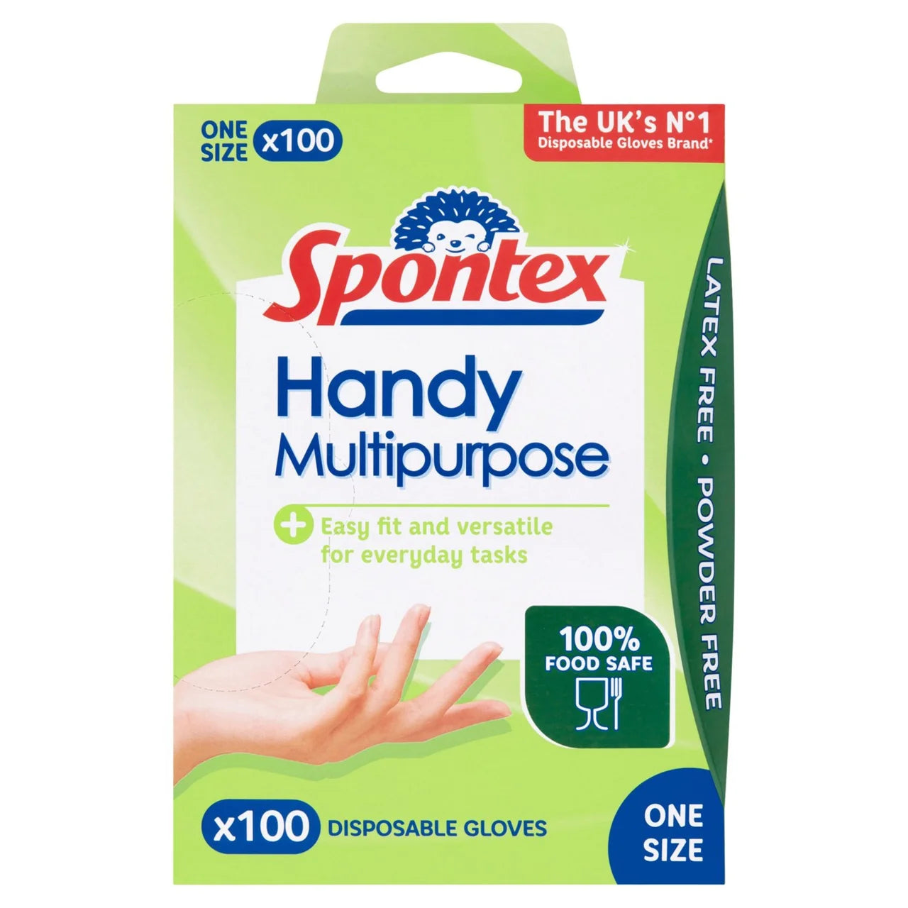 Spontex Disposable Gloves Multipurpose Latex Free 100 per pack