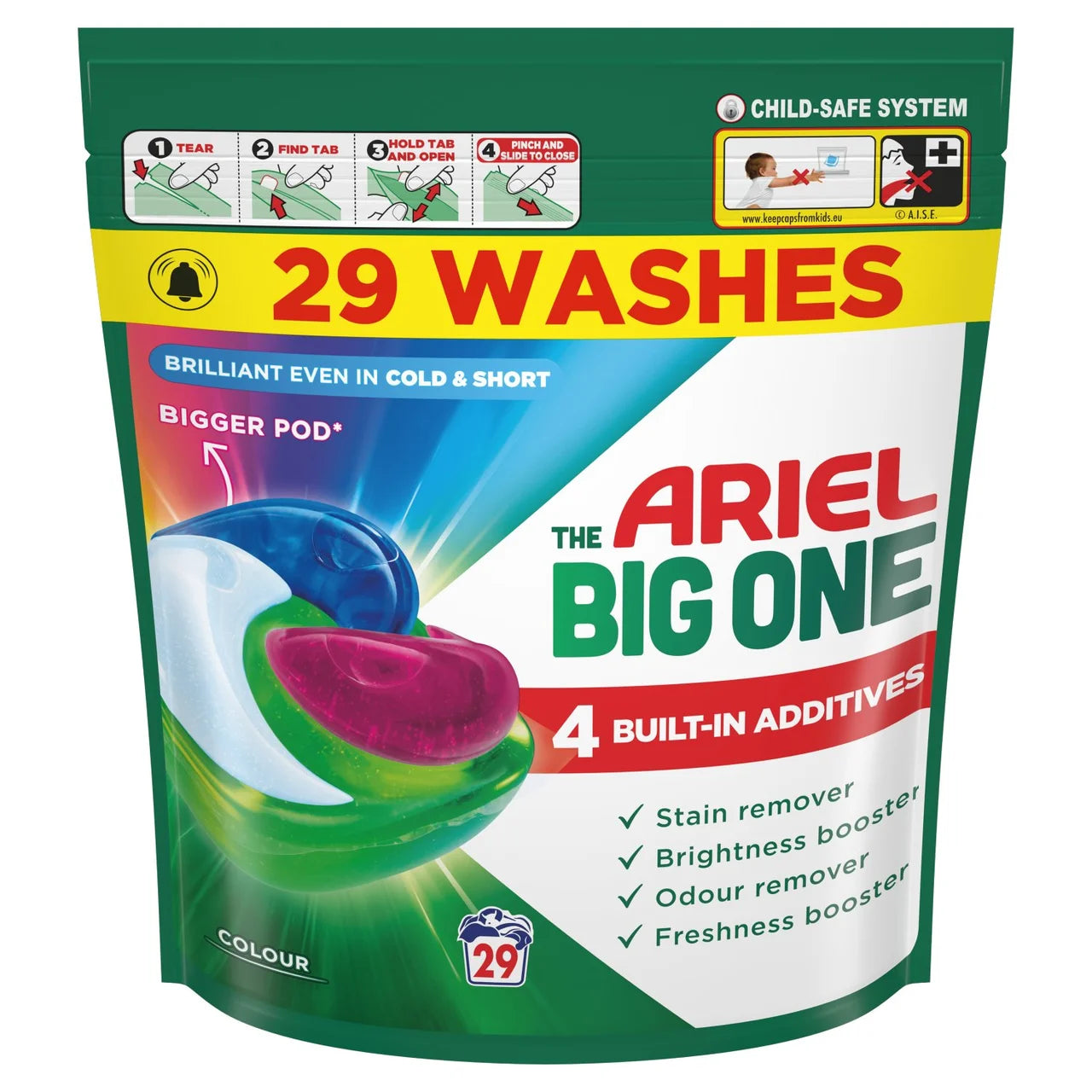 Ariel The Big One Colour Washing Liquid Pods 29 Washes
