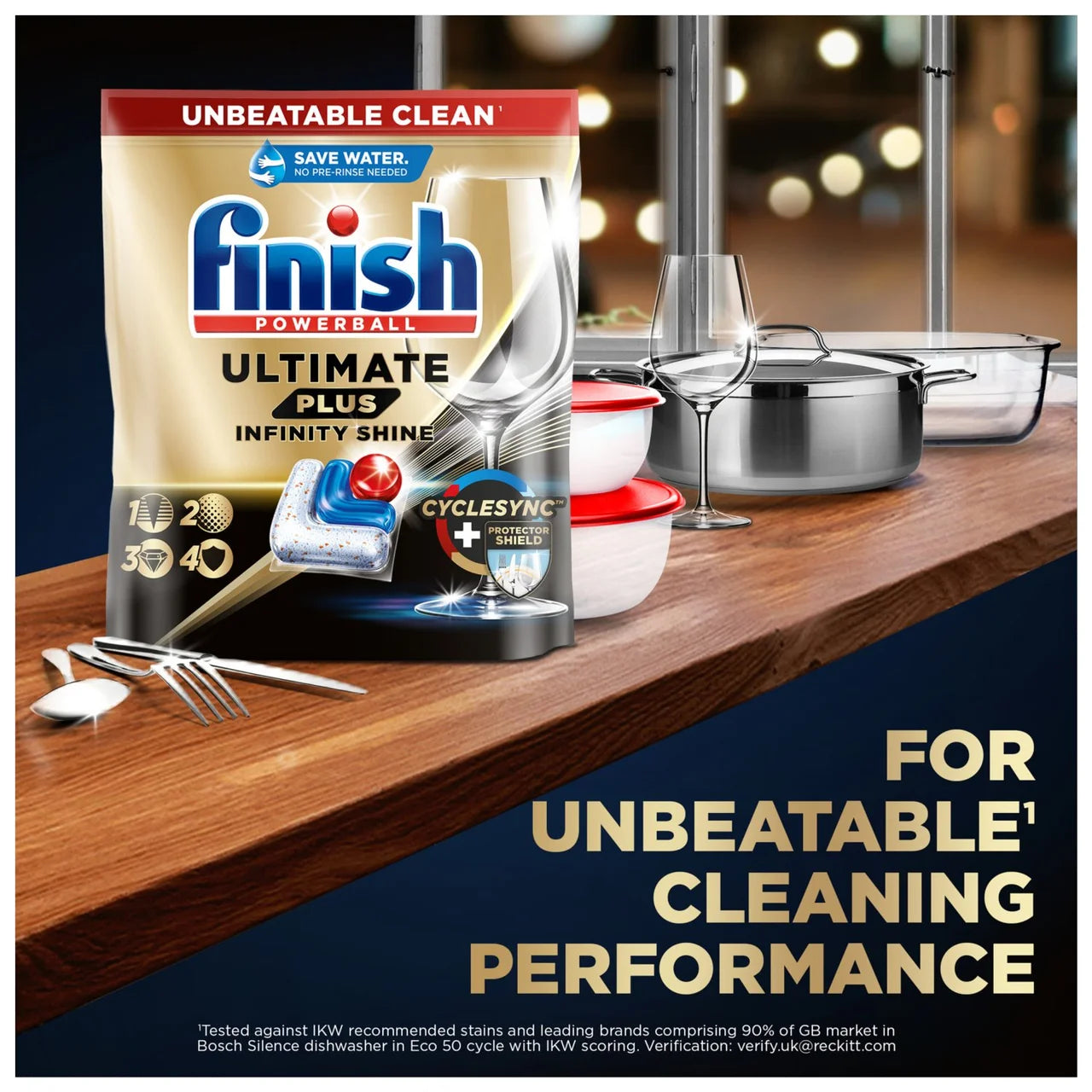 Finish Ultimate Infinity Shine Plus Dishwasher Tablets 73 per pack