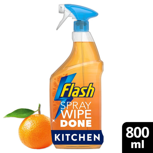 Flash Spray Wipe Done Bright Mandarin Cleaning Spray 800ml