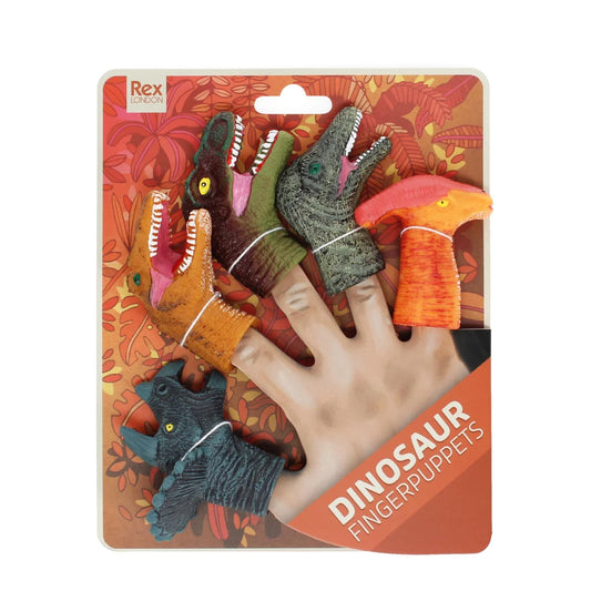Rex London Dinosaur Finger Puppets 5 per pack