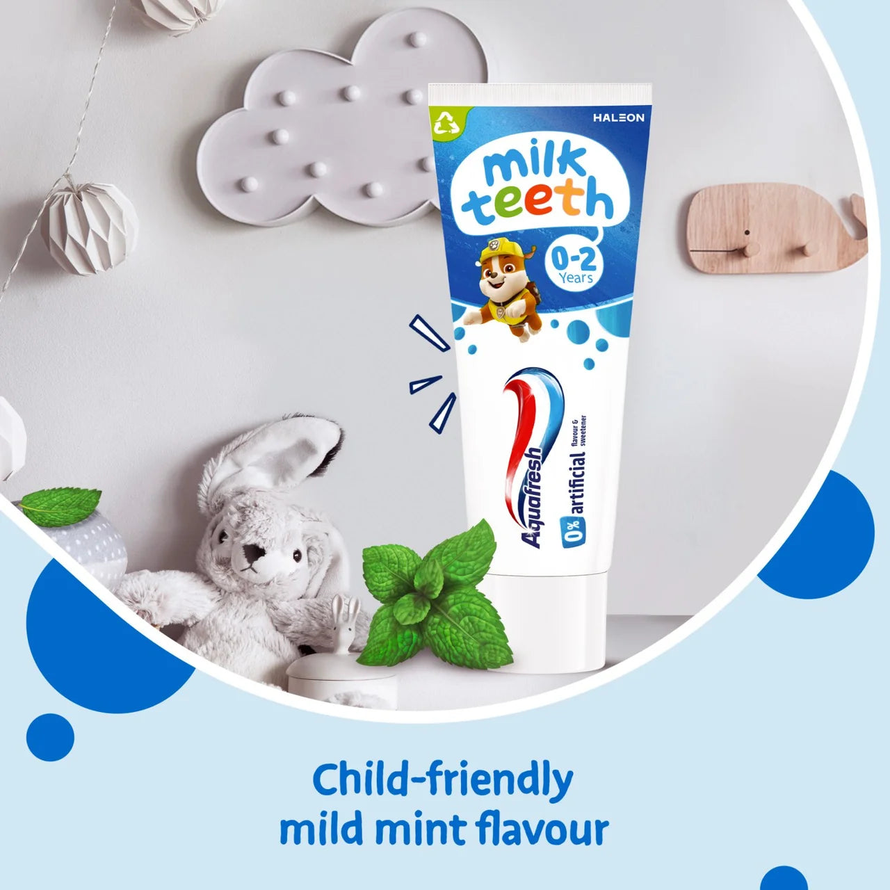 Aquafresh Kids Paw Patrol Milk Teeth Toothpaste 0-2 years 50ml