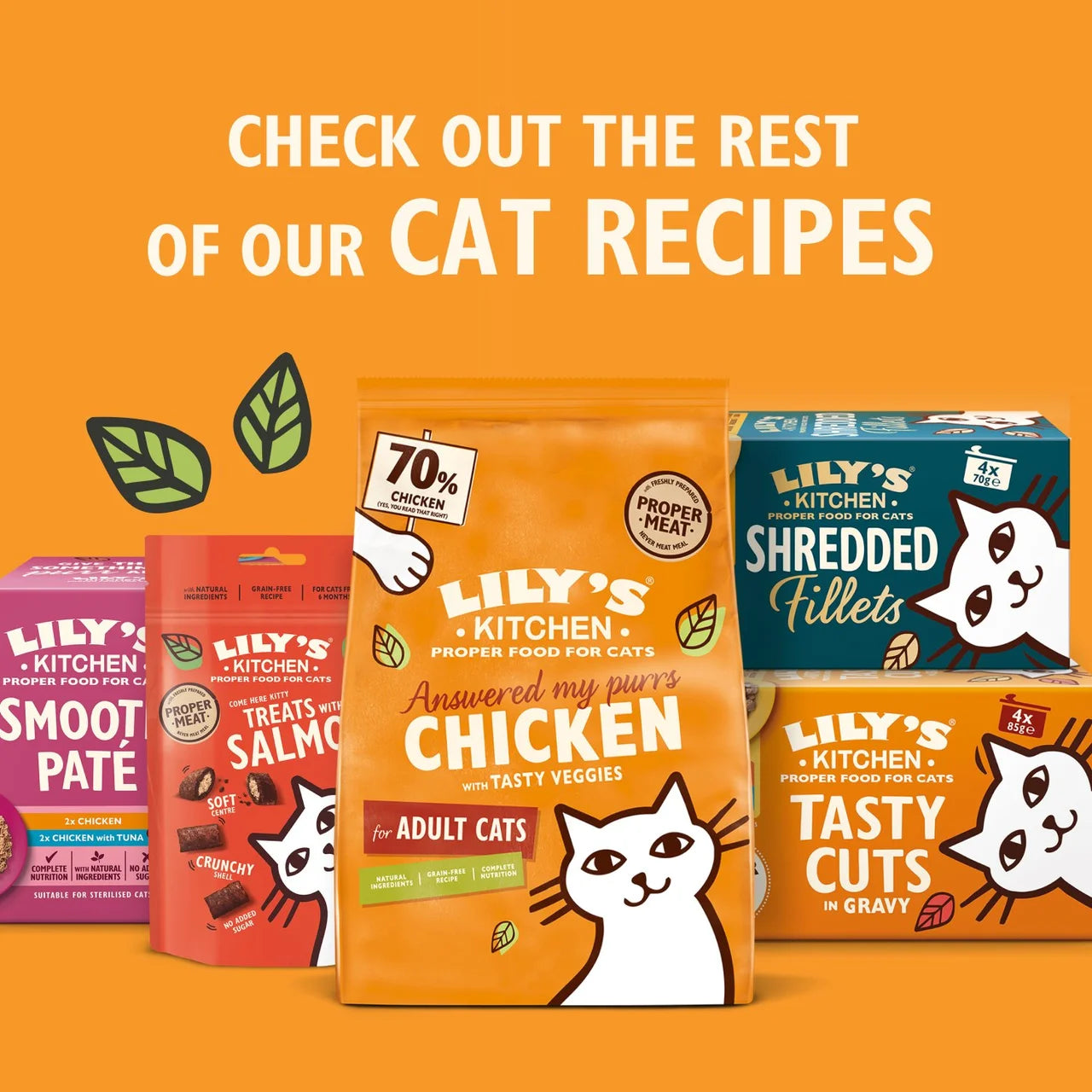 Lily's Kitchen Chicken & Fish Tasty Cuts in Gravy for Mature Cats 85g