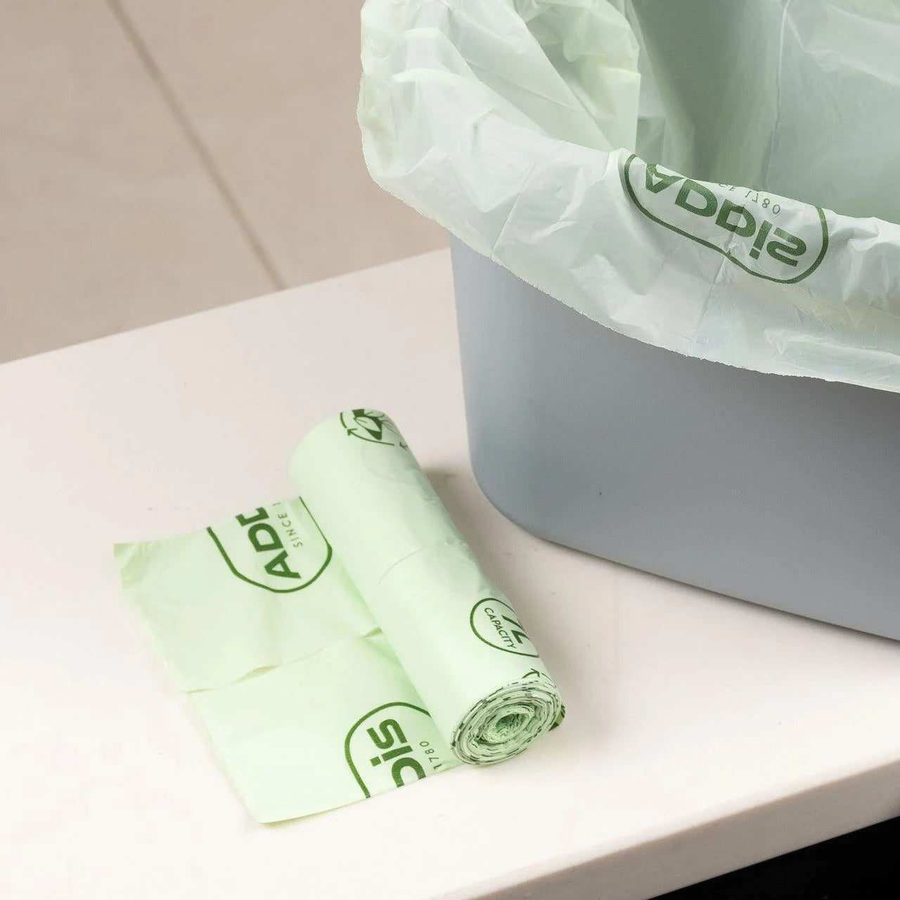 Addis 7 Litre 100% Compostable Compost Food Caddy Liners 20 per pack