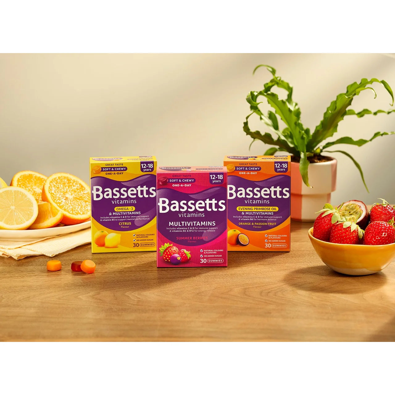 Bassetts Orange & Passion Fruit Multivitamins 12-18yrs 30 per pack