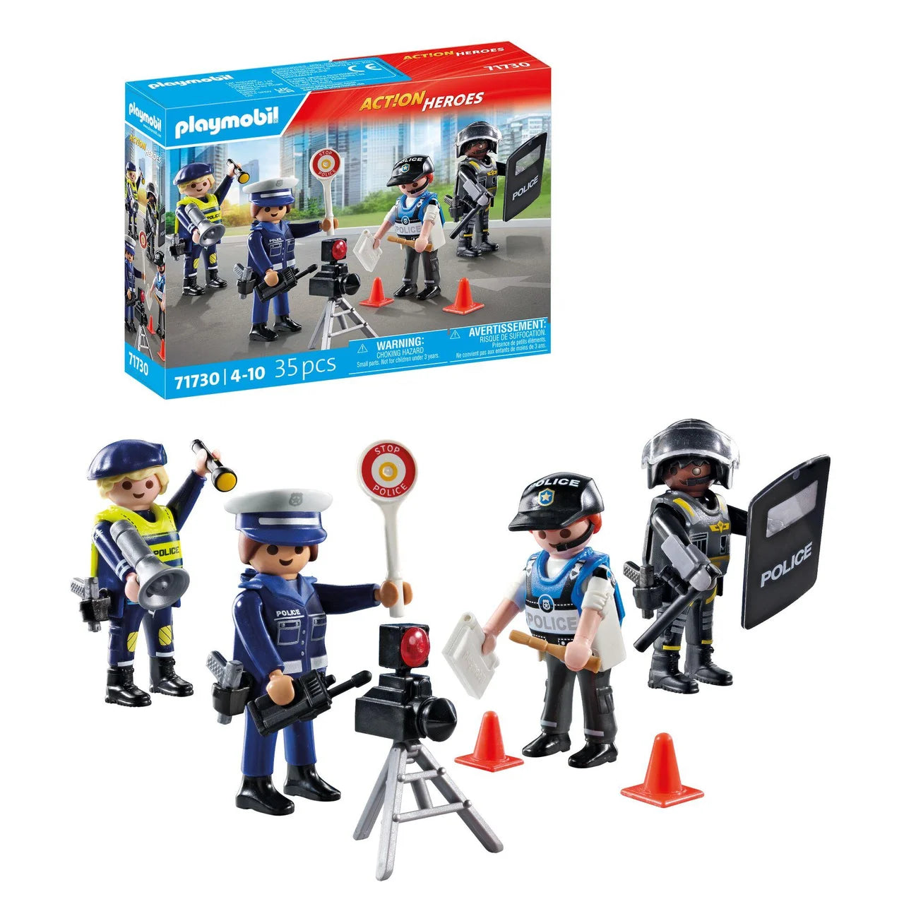 Playmobil 71730 Action Heroes Police Figure Set