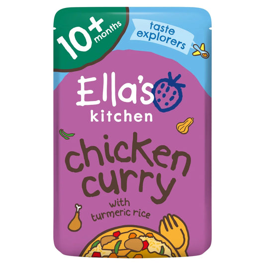Ella's Kitchen Chicken Curry with Veggie Rice Baby Food Pouch 10+ Months 190g