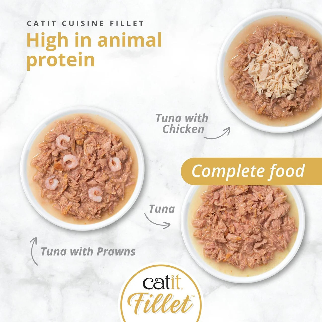 Catit Tuna Fillet Variety Pack 12 x 75g