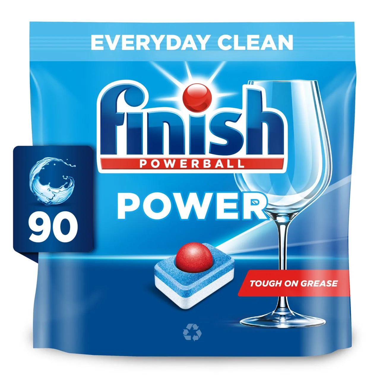 Finish Power Dishwasher Tablets, Original 90 per pack