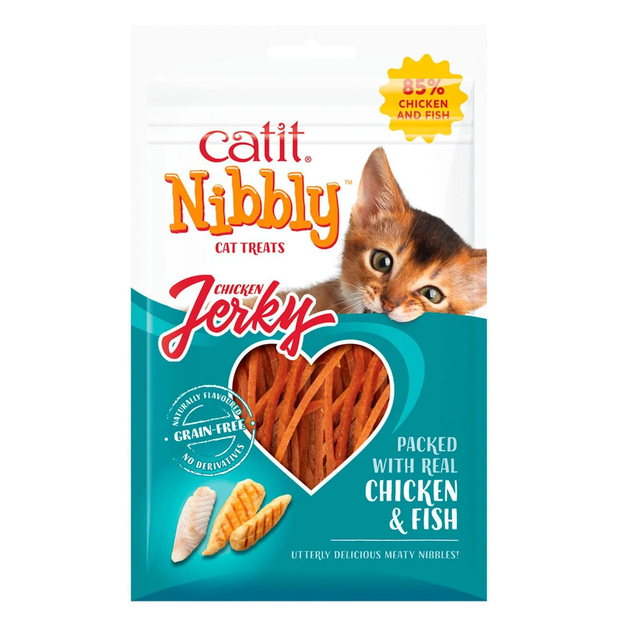 Catit Nibbly Jerk Chicken & Fish Cat Treat 30g