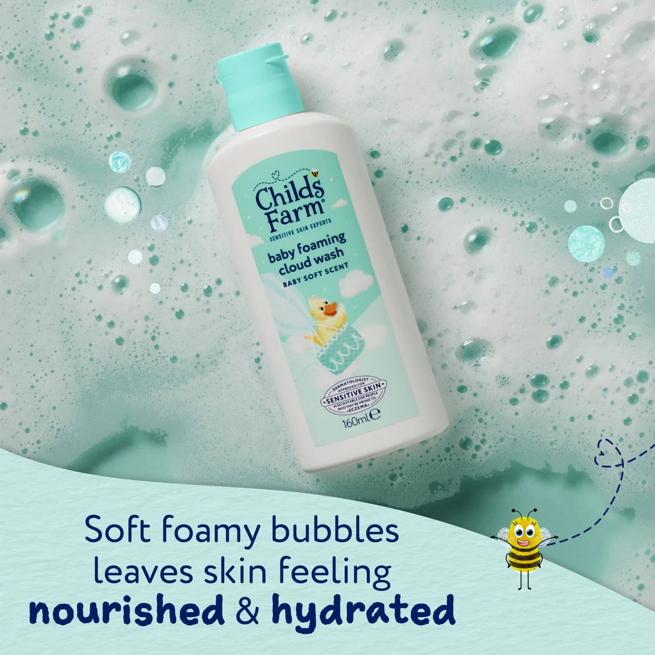 Childs Farm Baby Foaming Cloud Wash Baby Soft Scent 160ml