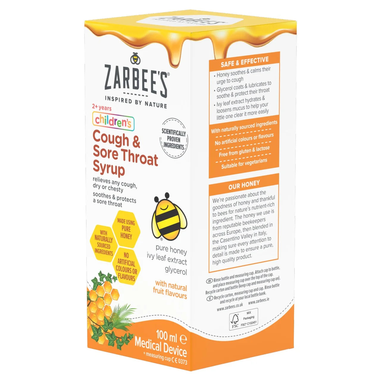Zarbee's Children's Cough & Sore Throat Syrup 100ml