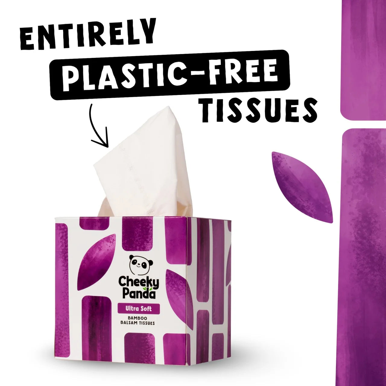 Cheeky Panda Bamboo 4 Ply Balsam Cube Tissues 48 per pack