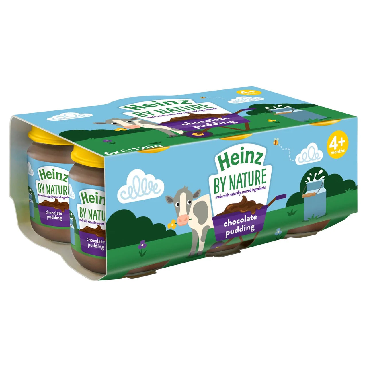 Heinz Chocolate Pudding Jars Baby Food 6+ Months 6 x 120g