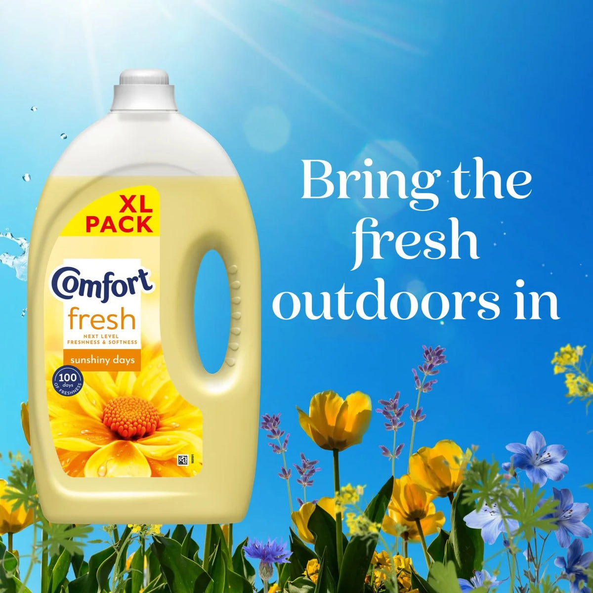 Comfort Fresh Sunshiny Days Fabric Conditioner 80 Washes 2490ml