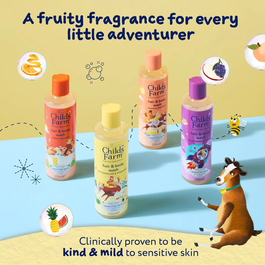 Childs Farm Hair & Body Wash, Watermelon & Pineapple 250ml