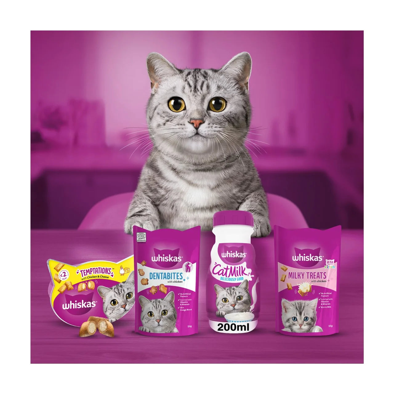 Whiskas Cat Kitten Milk Bottle 3 x 200ml