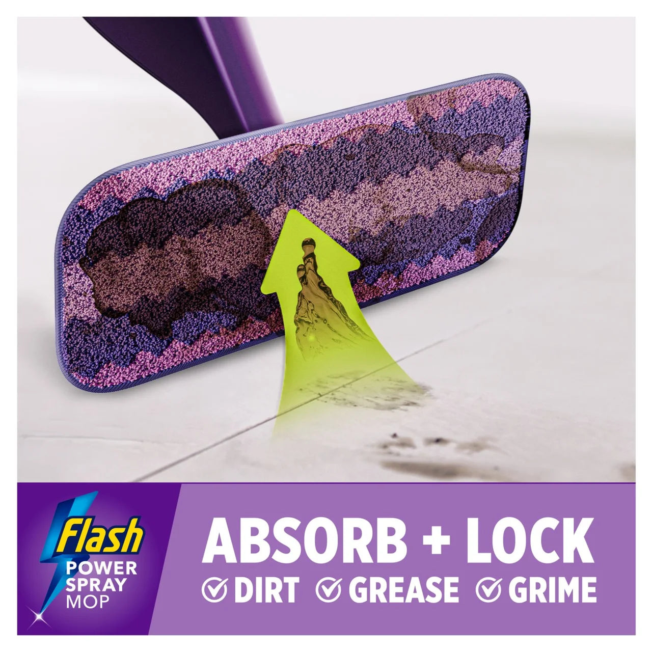 Flash Power Spray Mop Washable Microfibre Pad