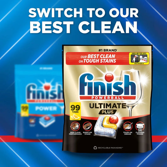 Finish Power Dishwasher Tablets Lemon Scent 90 per pack