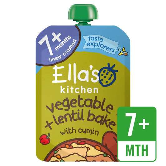 Ella's Kitchen Vegetable & Lentil Bake Baby Food Pouch 7+ Months 130g