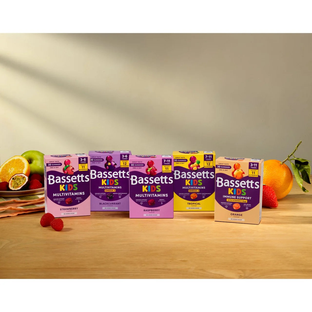 Bassetts Tropical Omega 3 & Multivitamins 7-11yrs , 30 per pack