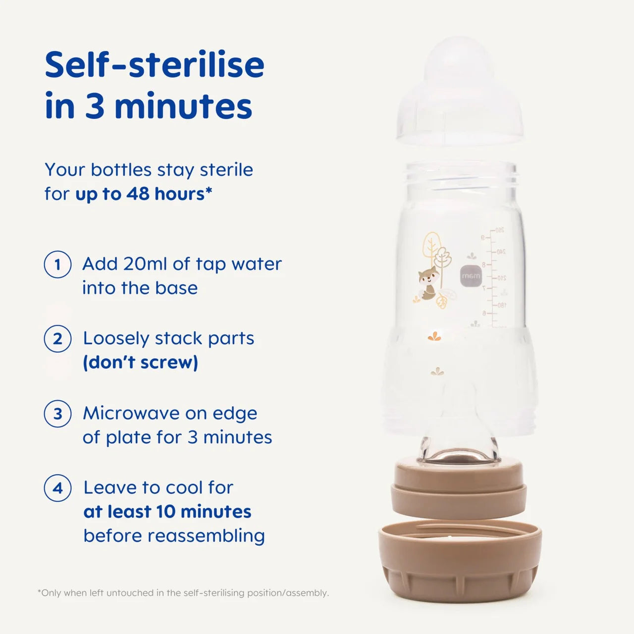 MAM Anti Colic Easy Start 160ml Bottle 2 per pack
