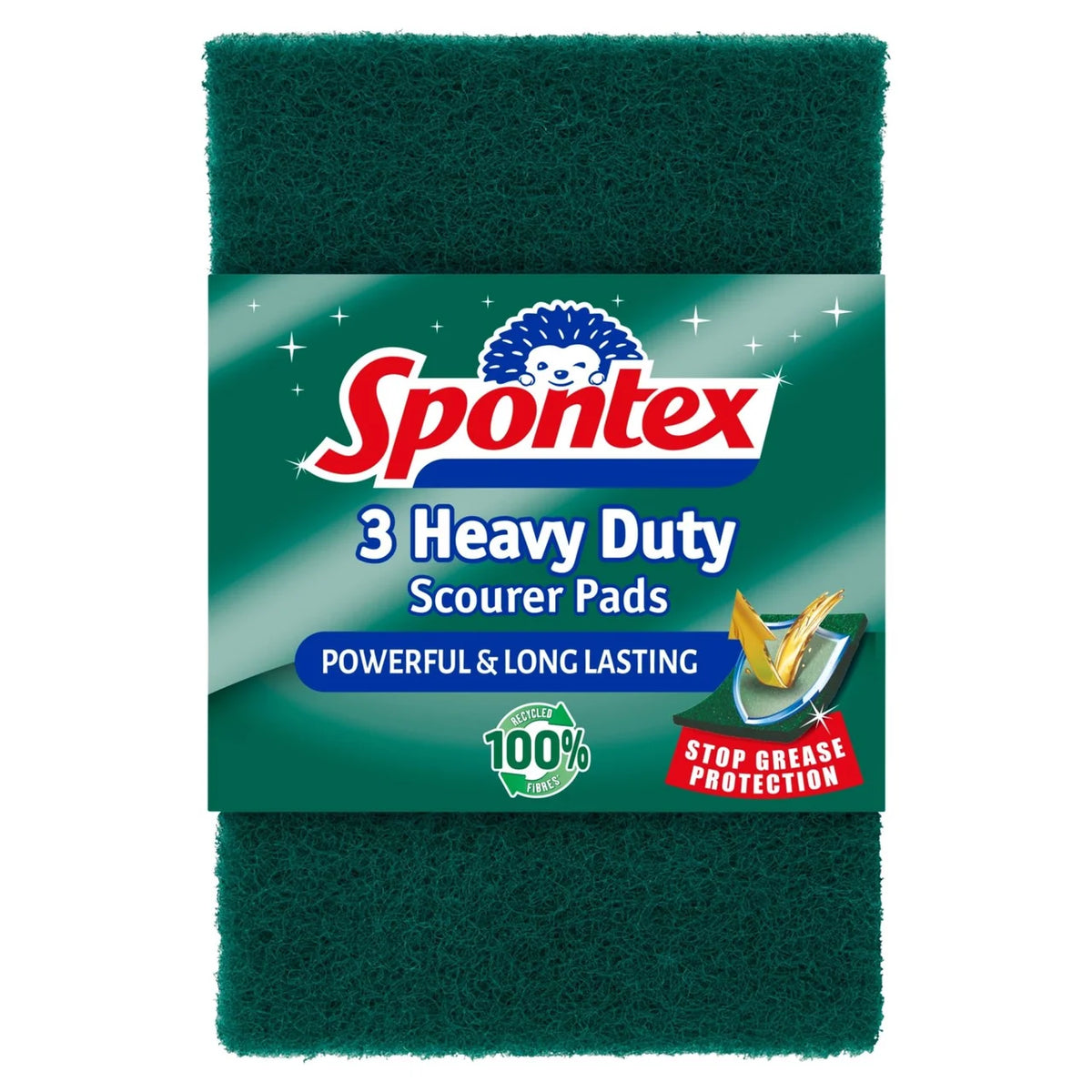 Spontex Scourer Pads - Long Lasting & Powerful Oven Cleaner 3 per pack
