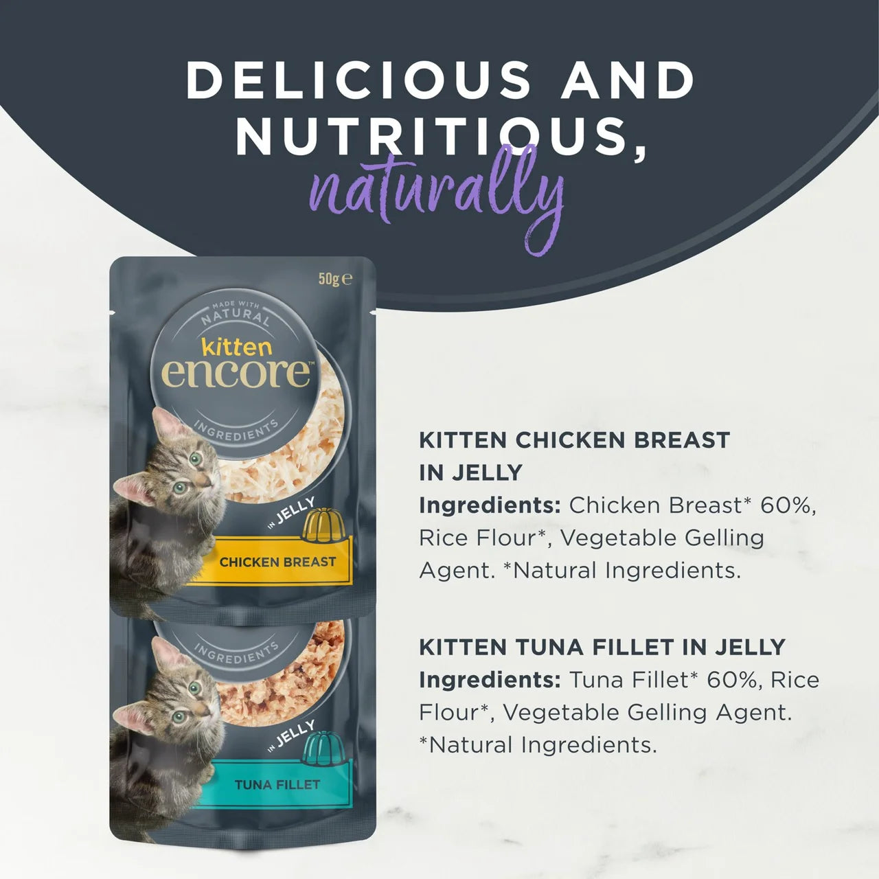 Encore Wet Cat Kitten Jelly Selection 5 x 50g